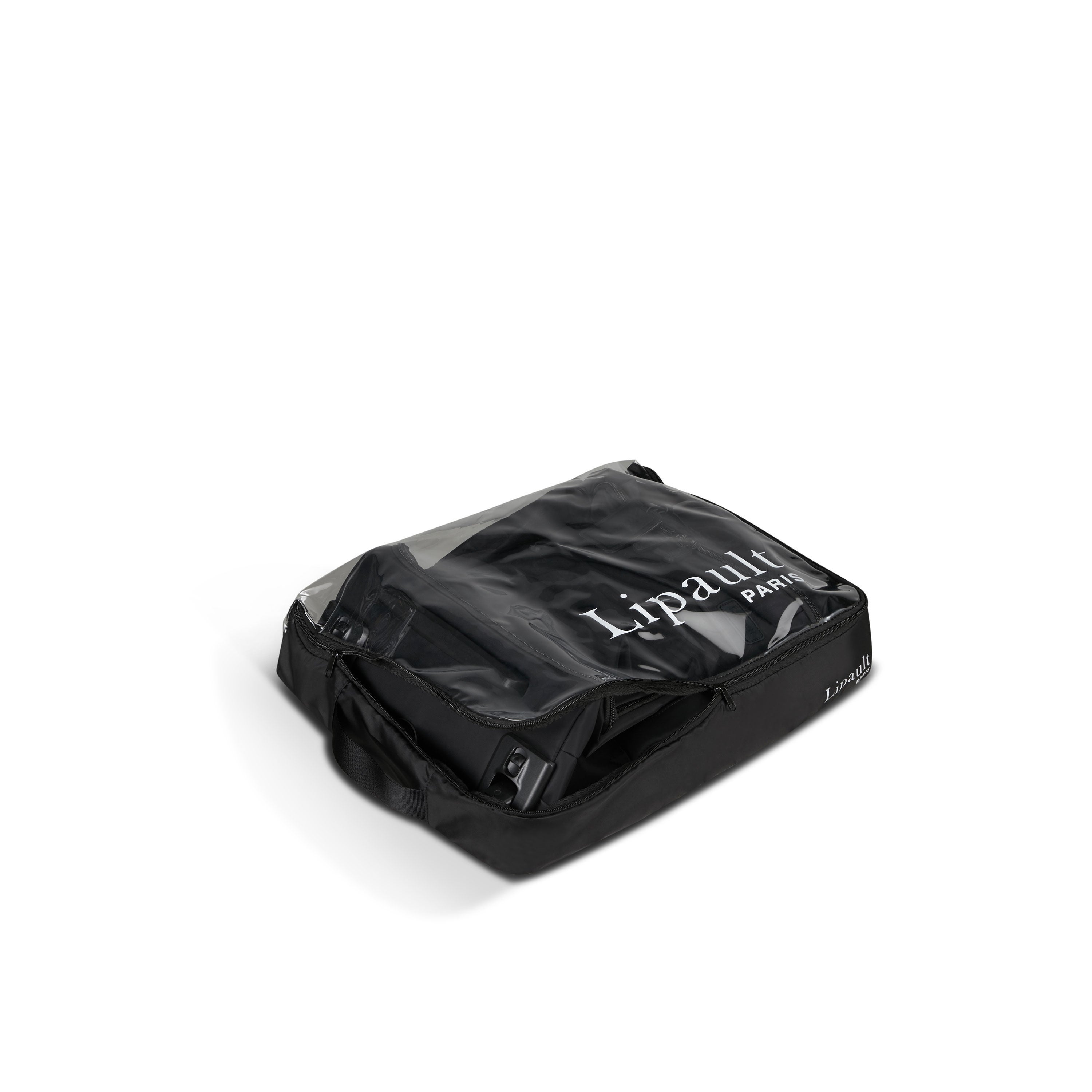 Lipault Foldable Plume Cabin Upright, Black, Packed in Storage Cover image number 1